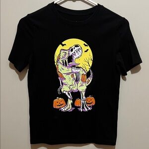 Jumping Beans Black T-Rex Halloween Tee